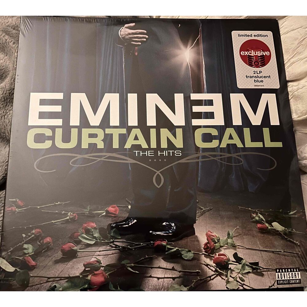 Eminem Translucent Blue Exclusive 2LP Hip-Hop Vinyl Record New